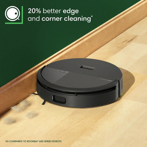 Roomba 205 DustCompactor Vacuum Robot With No Dock Needed and 60 Days Between Empties cleaning edges and corners of floor