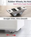 Mini Fixed Drawer Rubber Caster Wheels Featuring A Slick Low Profile Build That Rolls Smooth As Butter And Stays Dead Steady for furniture glide.