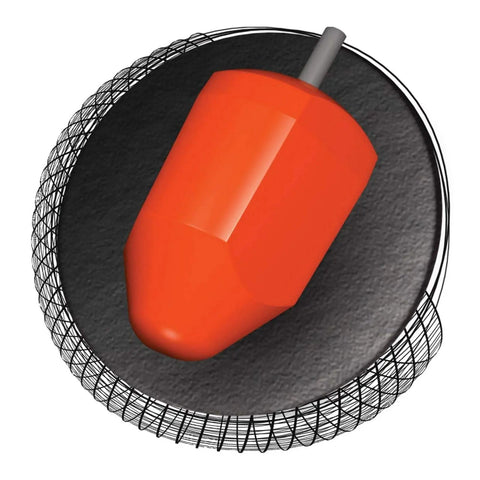 Internal core of Raw Orange And Black Hybrid Reactive Bowling Ball 10 Pound For Big Hook And Smooth Control On Lanes