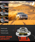 Front Wheel Bearing And Hub Assembly With ABS For Dodge Ram 1500 2006 2007 2008 2009, showing high-load capacity and multiple loads handling.