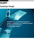 Contempo Trough Stainless Steel Kitchen Bar Sink Undermount 23 Inch With Strainer And Grid Built Like A Tank Versatile Use
