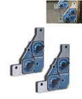Heavy Duty Magnetic Welding Clamp With 90 Degree Fixture For Steel Plates, shown in dual switch 2 pack design with galvanized iron cover.