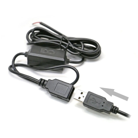 Rig Ready Hardwired Usb A Car Charger Cable Kit With Direct Wire Harness, 5V 3A cable for powering devices directly from ignition.