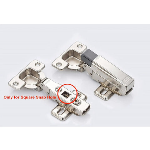 Soft-Close Cabinet Damper for Corner Hinges, 8 Pack 973A0500 Buffer for Full Overlay Cabinets, shown with square snap hole.