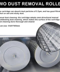 Two dust removal rollers in the Downdraft Table Dust Collector For Metal Working And Welding Fume Extraction with mesh detail.