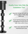 All In One Inner Axle Seal Installation Tool With Thrust Ball Bearing for Dana 30 44 60, heavy-duty steel with text highlights