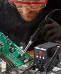 2 In 1 Soldering Station With Hot Air Rework And Soldering Iron Kit Pro Grade Digital Display SMD Repair Tool Includes 3 Nozzles 5mm 8mm 10mm