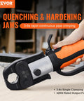 Heavy Duty 18V Electric Pipe Crimping Tool For Half To Two Inch Copper Lines With Fast Hydraulic Action And 32KN Output including quenching jaws and rapid clamping.