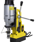 Heavy Duty Kick Ass Magnetic Drill Press With Rock Solid 2700 Lb Holding Power And Killer Tungsten Carbide Annular Cutter Kit on display.
