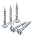 8x1 Inch Pocket Hole Screws 100 Pack Phillips Drive Self Tapping Wood Screws For DIY Woodworking Off White Finish Pro Grade Set