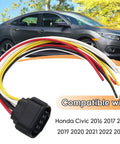 8 Way LED Headlamp Connector For Honda Civic 2016 2017 2018 2019 2020 2021 2022 2023 Pigtail Wire Harness Replacement