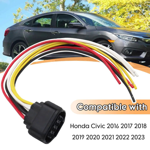 8 Way LED Headlamp Connector For Honda Civic 2016 2017 2018 2019 2020 2021 2022 2023 Pigtail Wire Harness Replacement