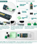 Front view of SEKODAY treadmill belt lubricant kit, 4.2 oz bottle with green cap; includes applicator, replaceable tube, screw cap and cloth