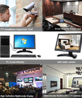 10 Inch IPS LCD Monitor With 1280x800 Resolution For PC TV Security Display HDMI VGA BNC AV Inputs Wall Mount Ready