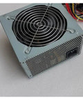 Beefy 500W Server Power Supply For Industrial Computer Systems With Silent Cooling Fan And Wide Input Voltage Range Rugged Metal Housing For Stable Output And Low Heat, gray metal PSU