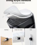 Spring Lock Cable Clips 6 Pack For Desk Nightstand Wall Car Office Cord Management Adhesive Wire Organizer For Phone Chargers