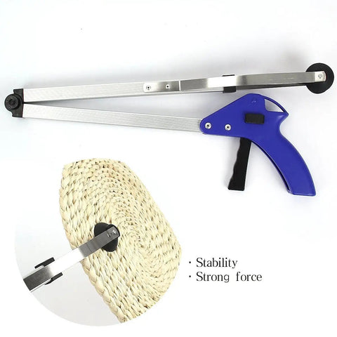 32 Inch Extra Long Reacher Grabber With Folding Design, Heavy Duty Mobility Arm Extender, Ergonomic Trigger Handle With Lock Mode, Elderly Friendly, Durable Gripper Tool For Household Reach, Trash Pickup And Reaching Hard To Access Items