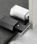 Heavy Duty Magnetic Push Latch For Cabinets And Doors in black and white colors, durable stainless steel magnet latch for hidden handles.