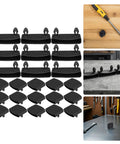 Heavy Duty 75 Pack Black Plastic Bed Slat End Caps Replacements Kit For Wooden Platform Beds With Screw Covers To Stop Slat Slide And Boost Weight Distribution, black plastic caps