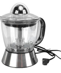Dioche 25-Watt Electric Citrus Juicer With 1L Large Capacity, Dual Way Orange Extractor For Lemons And Grapefruits, Easy To Operate Hygienic Design showing clear juicing bowl and stainless steel base.