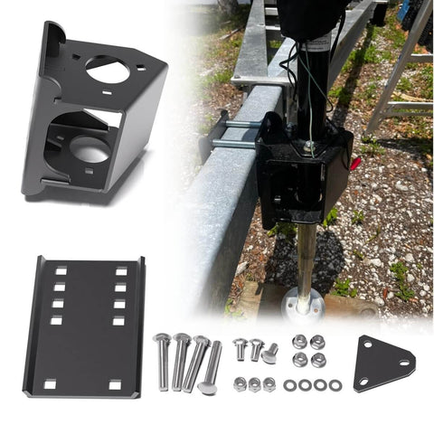 Universal Trailer Tongue Jack Relocation Kit With Bolt On Bracket For 3 Bolt And A Frame Jacks No Weld Install Tailgate Clearance