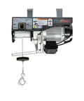 Prowinch electric hoist with steel wire rope and hook, 2200 lb capacity, 110–120V, wired remote control.