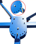 Beefed Up Auto Body Frame Puller Straightener With 10 Ton Hydraulic Power showing adjustable 180-degree tower mechanism detail