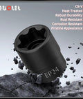 Heavy Duty One Half Drive Ep24 E Torx Plus Socket Six Point Female External construction image showing robust design and quality materials.
