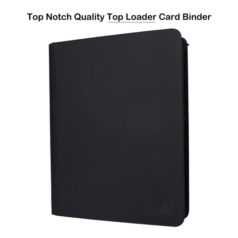 16 Pocket Top Loader Binder That Holds 704 Top Loaders With Side Loading Album closed front view