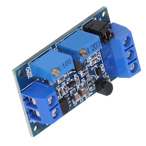 Dependable Current To Voltage Converter Module With Broad Power Range And No Sweat Calibration For Smooth Industrial Signal Transfer and Fast Hobbyist Repairs, front view showing electrical connections.