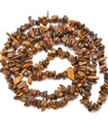 Yellow Tiger Eye Chip Beads 5-8mm DIY Jewelry Making Strand 34 Inch Loose Stones No Clasp Natural Healing Gemstones