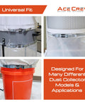 Heavy Duty Dust Collector Band Clamp Universal Adjustable Hose Strap Fits 11 Half To 24 Half Inch on various dust collector setups.