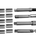 M12x1.5 Thread Repair Kit With 24.5mm Stainless Steel Inserts, DIY Auto Fix For Damaged M12 Female Threads, Simple Drill Friendly