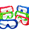 Colorful Badass Kids Safety Goggles With Ultra Clear Anti Fog Lenses And Impact Resistant Frame, ideal for lab and woodworking use.