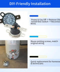 DIY-friendly installation of Resettable KSD301 290F Water Heater Thermal Switch Auto Reset Thermal Limit Cutoff For Gas Or Electric Models