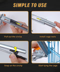 Nail Ring Pliers Kit With 1800 M Clips For Fencing Installation Wire Cage Clips And Fence Fastening One Handed Tool in use