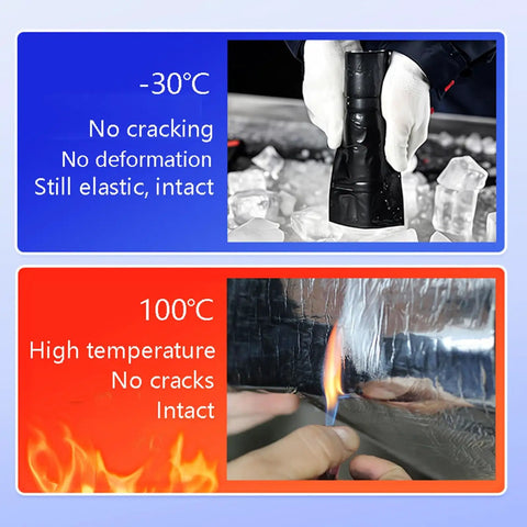 Self Adhesive Ice And Water Shield Roof Underlayment Roll No Sweat Asphalt Shingle Repair Tape tests in extreme temperatures.