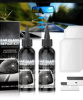 Two Piece Windshield Crack Repair Kit With Glass Repair Resin For Chips And Cracks Quick Fix In About Twenty To Thirty Minutes