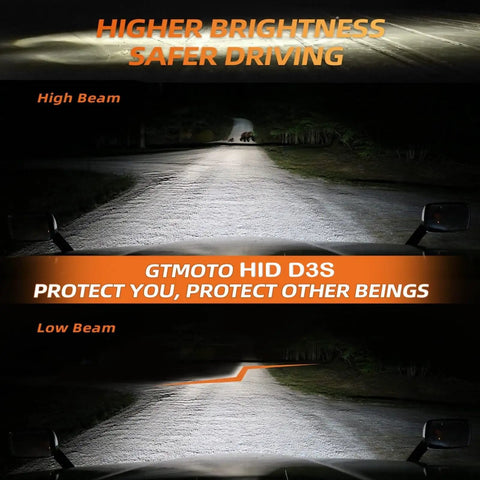 Upgrade Your Audi HID Headlights With Dope D3S Xenon Bulbs 6000K Cool White Bi-Xenon Projector Lights 2 Pack Fits A3 A4 Driving Beam View