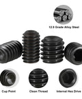 Badass Seven Hundred Piece Socket Set Screw Assortment Kit With Twenty Five Sizes Metric And Sae Cup Point Grub Screws crafted from high strength alloy steel.