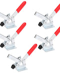 Heavy Duty Quick Clamp Set For Auto Manufacturing, Welding, And Assembly, Beefy Galvanized Fixtures, 5 Piece Kit