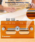 Self Centering Dowel Jig Kit With Drill Guide Bushings For Woodworking Pros, six hardened steel bushings; dial detail