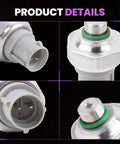 Direct Fit Honda Acura HVAC Binary Switch AC Pressure Sensor Upgrade For Civic Integra RSX TL And More Keeps Your Ride Chill With Easy DIY Install And Smooth Climate Control, close-up views