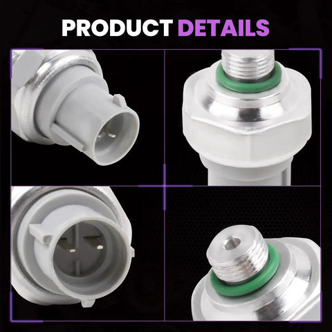 Direct Fit Honda Acura HVAC Binary Switch AC Pressure Sensor Upgrade For Civic Integra RSX TL And More Keeps Your Ride Chill With Easy DIY Install And Smooth Climate Control, close-up views