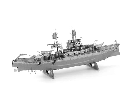US Navy USS Arizona 3D Metal Ship Model Kit Unassembled DIY Hobby Project With Detailed Etched Parts Easy Snap Fit Perfect For Collectors