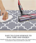 Anti Fatigue Kitchen Mat Cushioned Comfy Ergonomic Comfort Floor Mat Non Slip Waterproof For Kitchen Sink Laundry Home Office Grey 17.3 Inch By 28 Inch Great For Standing Tasks And Long Cooking Sessions being cleaned with cloth and vacuum