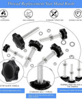 28 Sets M4 M5 M6 M8 Star Hand Knob Tightening Screws With Nuts And Washers Stainless Steel Thread Clamping Knobs Kit