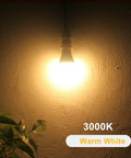 Dusk To Dawn Outdoor A19 LED Bulbs With Auto On Off Photocell Sensor No App Needed 60W Equivalent Warm White 9.5W 3000K lit exterior