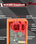 6 Pin DC CDI Box Replacement wiring diagram for GY6 engines 50cc to 250cc, showing connectors and ignition.