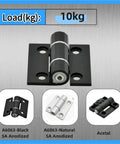 Adjustable Cabinet Hinges With Butter Smooth Dampening And 180 Free Positioning Rock Solid Furniture Hardware in classic black, 10kg load.